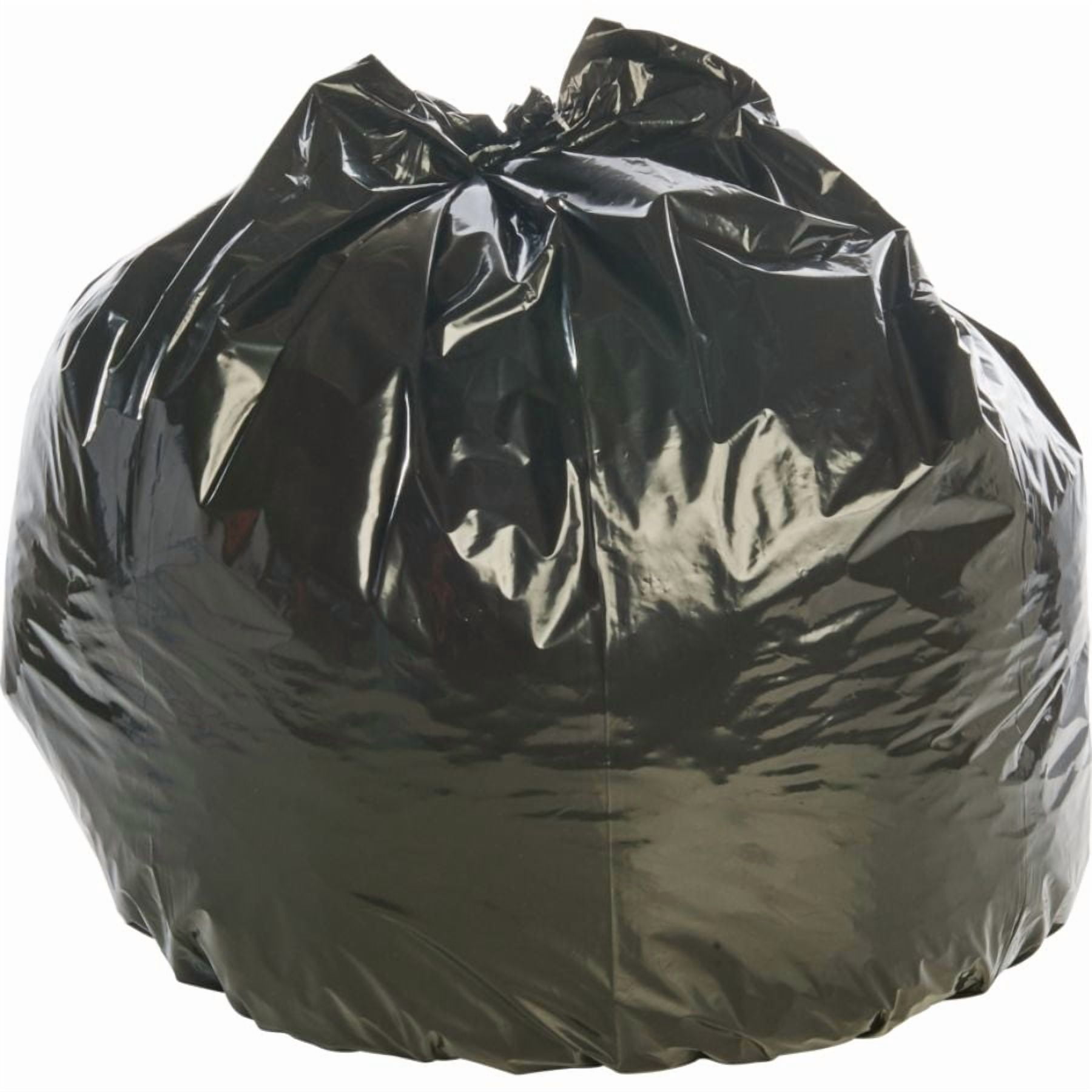 Stout® 33% Recycled Insect Repellent Trash Bags, 55 Gallons, 37" x 52", Black, Box Of 65