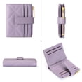thumbnail image 4 of FALAN MULE Small Wallets Woman Leather Bifold RFID Blocking Card Holder With Zipper Coin Pocket, 4 of 6