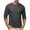 *Dark Gray, variant on Men's Crew Neck 3/4 Sleeve T-Shirt , Chest Pocket Basic Daily Tee For Men,White,S-3XL