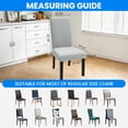 thumbnail image 4 of JIATER Chair Covers for Dining Room Stretch Washable Chair Slipcovers Protector Set of 4,Silver Gray, 4 of 7