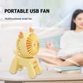 thumbnail image 4 of Ventilador de mano silencioso de viento fuerte con enfriador de aire recargable para exteriores (amarillo) Ndcxsfigh libre de BPA, 4 of 7