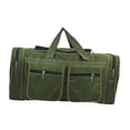 thumbnail image 2 of Bolsa de viaje tipo lona, ​​bolsa de equipaje para mujer y hombre, bolsa de almacenamiento para acampar Verde, 2 of 9
