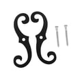 thumbnail image 3 of Fijaciones de persianas,Fijaciones de persianas de hierro fundido con tornillos de montaje,Herrajes decorativos para persianas en forma de S de 6,3 pulgadas,Abrazaderas para persianas, 3 of 8