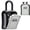 Silver, variant on Rirool Key Lock Box with Resettable 4 Digit Combination, Portable Wall Mounted Key Storage Lock Box for House Keys, Outdoor Weatherproof Key Safe for Home, Office & Airbnb, Black