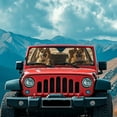 thumbnail image 3 of Uorisanigo Windshield Sun Shade, Sun Visor Windshield Sunshade, 52.95 in *16.14 in, Funny German Shepherd Driving Car Sunshade Compatible with Jeep Wrangler TJ JK JL 2/4 Door, 3 of 7