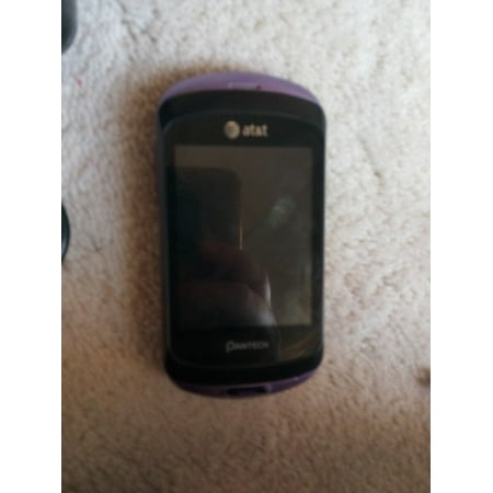 GSM Unlocked Nice Pantech Swift P6020 QWERTY Purple Slider Touchscreen