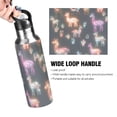 thumbnail image 4 of Yayeee 33oz Insulated Water Bottle Double Wall Stainless Steel with Flip Straw Lid, Neon Llamas Pattern, 4 of 7