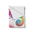thumbnail image 2 of Tropical Soft Flannel Fleece Throw Blanket, Abstract Design Exotic Fauna and Foliage Butterflies Reptiles Shells Leaf, Cozy Plush for Indoor and Outdoor Use, 50" x 70", Multicolor, by Ambesonne, 2 of 5