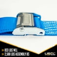 thumbnail image 4 of 2" x 20' Blue E-Track Tie Down Straps - Cam Buckle C320SEF, 4 of 7