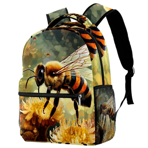 Lightweight Backpack Bee School Bag Travel Laptop Daypack for Men Women Casual Rucksack
