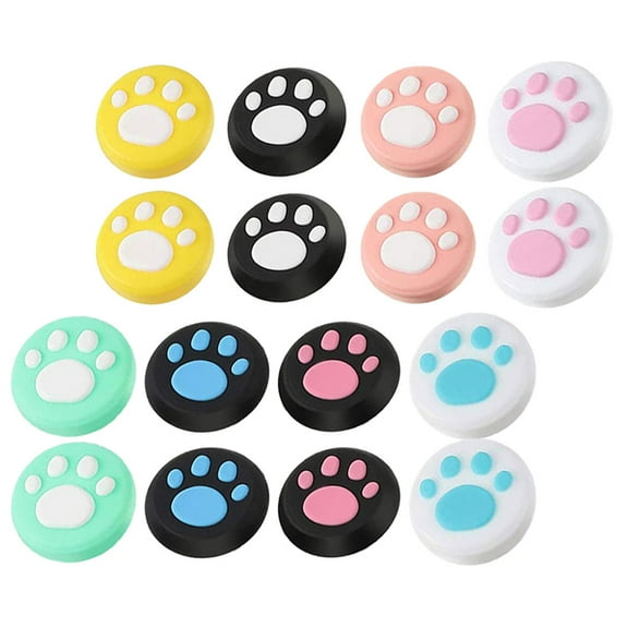 16 Pcs Switch Controller Rocker Cap Protective Game Joystick Covers Powder Foundation Grip Caps Button