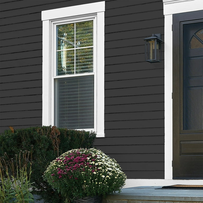 Glidden HEP Grab-N-Go Onyx Black / Black Flat Exterior Paint with