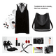 thumbnail image 2 of Bolso Casual Para Mujer 4 Piezas Negro Malubero Malu1565, 2 of 3