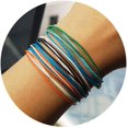 thumbnail image 2 of Waterproof Adjustable Boho Bracelets Set Braided String Hawaii Jewelry Gifts for Women Teen Girls, 2 of 7