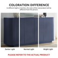 thumbnail image 5 of 64" Modern Fluted Sideboard Buffet Cabinet - Blue Storage Credenza with Adjustable Shelves for Living Room, Kitchen & Dining Room ,31.5" H, 5 of 9