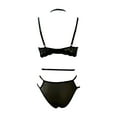 thumbnail image 2 of Gibobby Conjuntos de bragas de encaje Ropa Dormir Mujer Sexy Accesorios erotico Ropa Sexi para Mujer lencería de Princesa Brasier y calzon Mujer Tanga Sexy Mujer(Negro, XG), 2 of 5