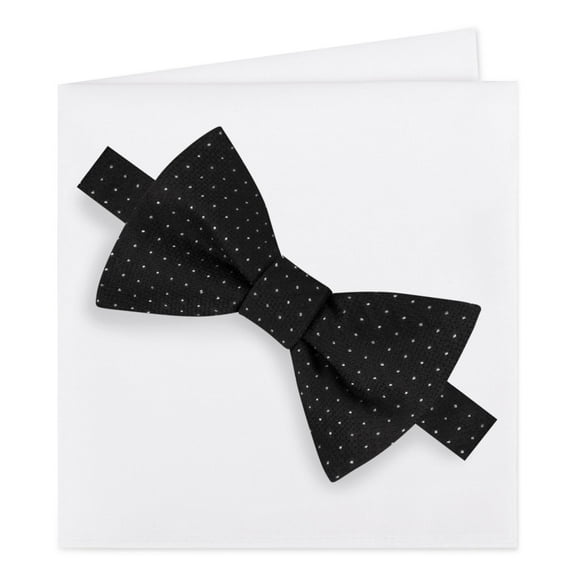 Michael Kors Men’s Formal Party Pindot Bow Tie & Pocket Square Set