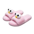 thumbnail image 6 of Iyufng Women's Cute 3D Big Eye Cartoon Fuzzy Plush Slippers Soft Fluffy Open Toe Casual Indoor House Slide Sandals, 6 of 7