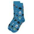 thumbnail image 3 of MeMoi Women's Law N Order Bamboo Crew Socks - Womens - Female, 9-11, Legion Blue, 3 of 3