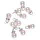 thumbnail image 1 of 10 piezas de colgantes de perlas de imitación de cristal Zulema Encantos del Rhinestone de la perla 8-14mm 8 mm, 1 of 8