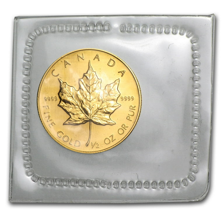 1989 Canada 1/2 oz Proof Gold Maple Leaf - Walmart.com