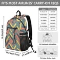 thumbnail image 3 of JIALIOU 14" Laptop Backpack Waterproof Airline Approved Stylish Casual Daypack for Travel Business College Work, Colorful Strip, 3 of 8