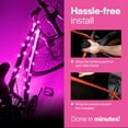 thumbnail image 6 of Brightz CosmicBrightz LED Bike Frame Lights, 6.5 ft Rope Light, Pink, 6 of 6