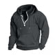 thumbnail image 2 of Fashion Hoodie Men's Stand Up Collar Zipper Hooded Sports And casual Hoodie 2XL, 2 of 7