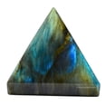 thumbnail image 2 of Labradorite Pyramid Crystal 2" Inch, 2 of 5