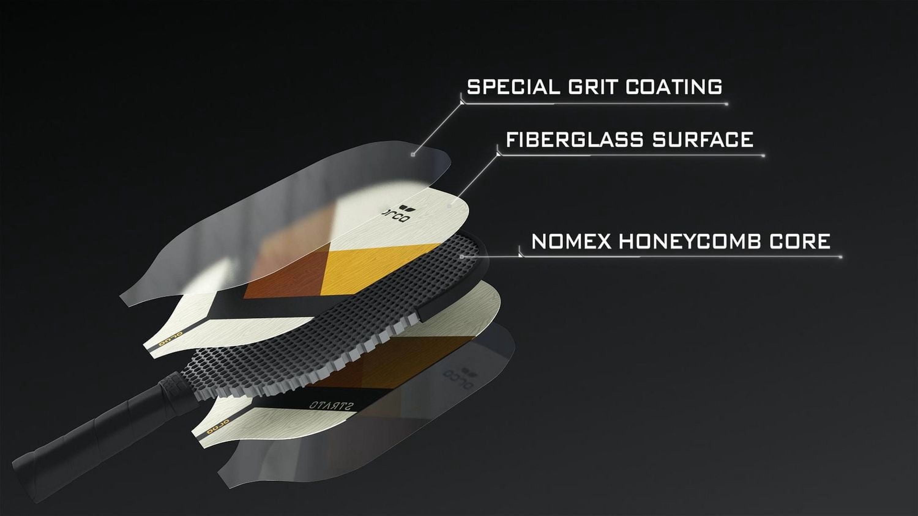 Pagaie de pickleball en fibre de verre Strato Tournament Series - Power Edition, 7,5 oz - par Orca