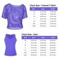 thumbnail image 3 of 80s Costumes Women Casual Costumes Fishnet Neon T-Shirt 2PCS, 3 of 6