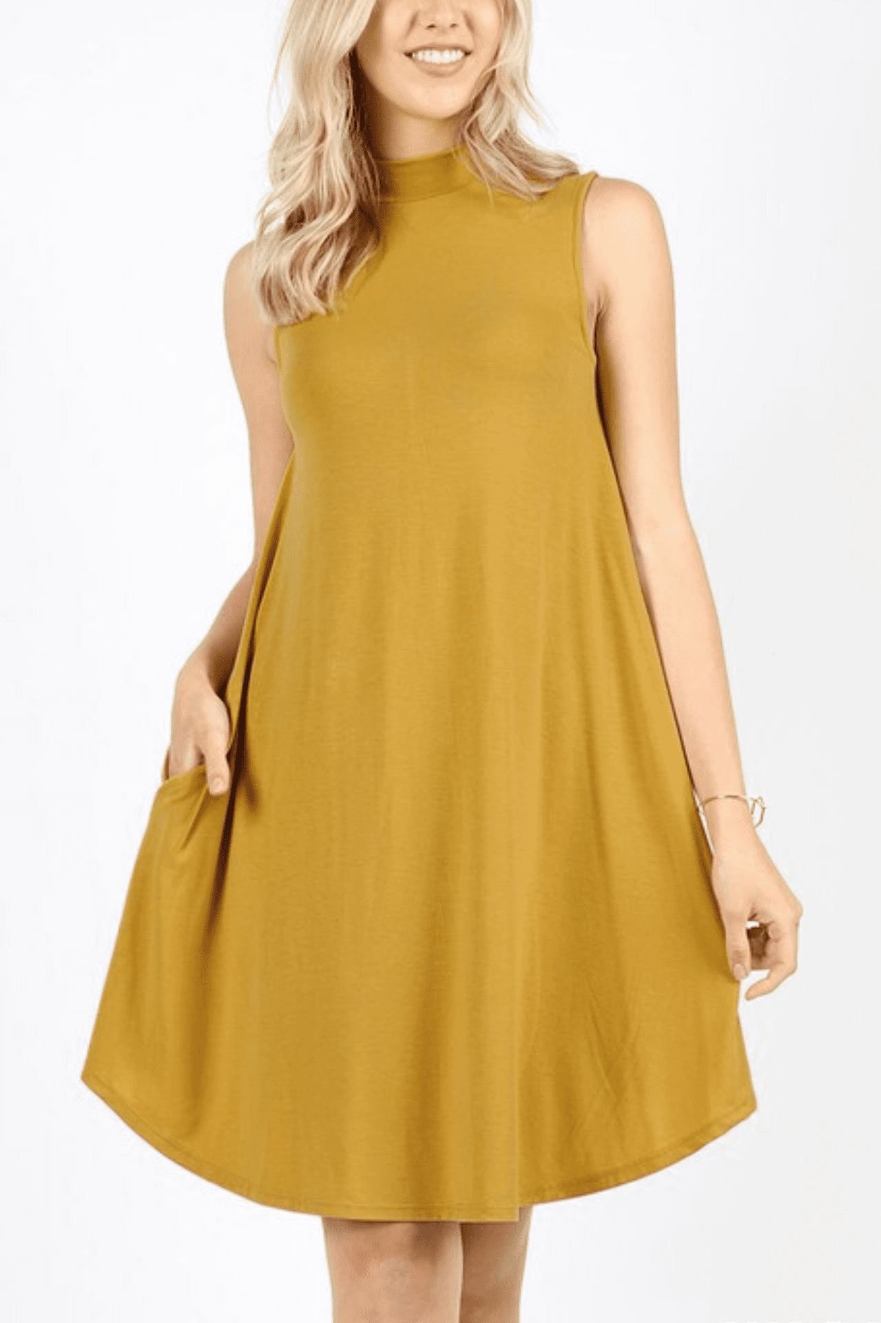 Loft Mock Neck Tank Dress - Walmart.com