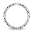 thumbnail image 3 of Auriga 925 Sterling Silver Rhodium Hearts Ring Size- 5for Women, 3 of 6