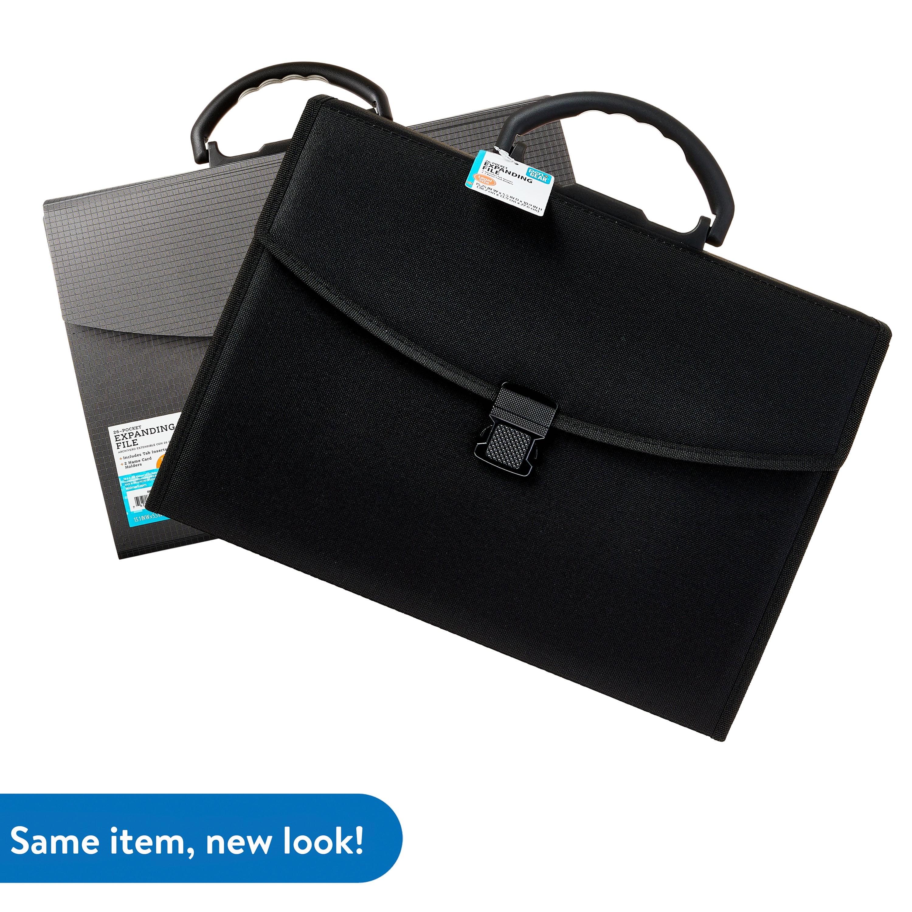 (2 pack) Pen+Gear 26 Pocket Expanding File Folder Legal Size, Black, 1 Count