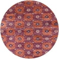 thumbnail image 1 of Ahgly Company Machine Washable Indoor Round Industrial Modern Rosy Pink Area Rugs, 4' Round, 1 of 7
