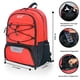 thumbnail image 2 of Wolt | Mochila fútbol juvenil - Bolsa baloncesto, voleibol y fútbol, compart. zapatos y pelota, jóvenes y adultos (Rojo), 2 of 3