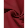 thumbnail image 5 of INSPIRE CHIC Women's Pleated Dress Tie Halter Neck Sleeveless Chiffon Wear-to-Work Midi Dresses XS Red, 5 of 6