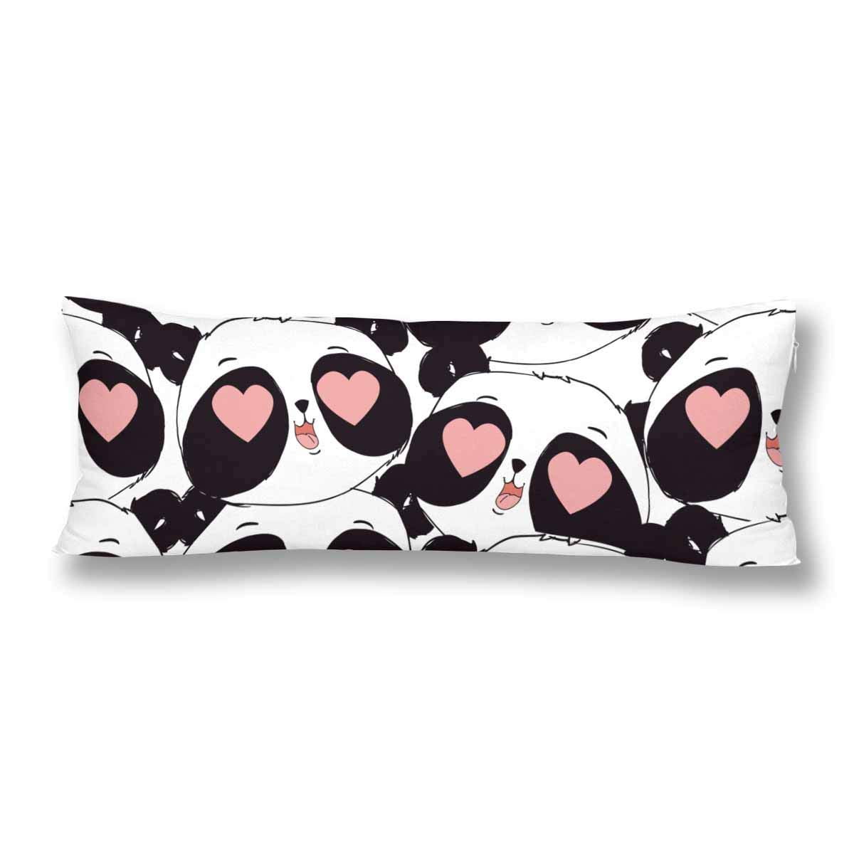 Gckg Cute Animal Panda Bear Pattern Body Pillow Covers Case