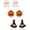 3 Pair Set-Witch Hat, variant on Halloween Earrings Cute Pumpkin Earrings for Women Fun Crystal Pumpkin Stud Earrings Funny Smiling Face Pumpkin Drop Earrings Halloween Earrings Jewelry