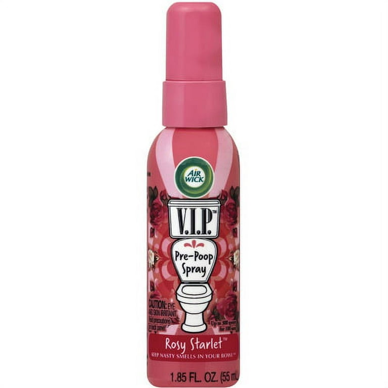 Air Wick V.I.P. Pre-Poop Spray - Spray - 1.9 fl oz (0.1 quart) - Rosy Starlet - 6 / Carton