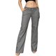 thumbnail image 1 of Pantalones elásticos de cintura baja para mujer con bolsillos Pantalones de vestir de pierna acampanada Pantalones pequeños para trabajo de oficina BusinessE-gray-low RiseSmall, 1 of 5