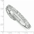 thumbnail image 2 of Beautiful Sterling Silver Rhod. Plated D/C w/Safety Hinged Child's Bangle, 2 of 2