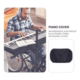 thumbnail image 4 of OUNONA Keyboard Dust Cover 1Set In Black For 61 Key Electronic Organs, 4 of 5