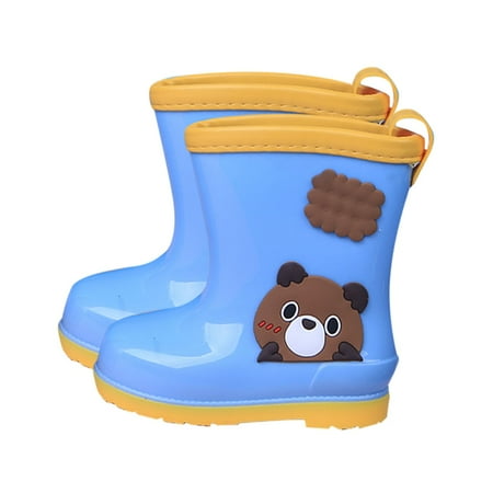 

Ketyyh-chn99 Toddler Rain Boots Water Shoes for Kids Kids Rain Boots Waterproof Rubber Shoes for Boys Girls (Toddler/Little Kid/Big Kid) Blue 10.5