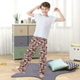 thumbnail image 5 of Wobogo Pink Beach Long Pajama Pants Bottoms Soft Sleepwear with Pockets, 5 of 9