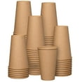 thumbnail image 1 of Vasos de papel desechables GUSTO 16 oz Kraft Brown 100 unidades, 1 of 6