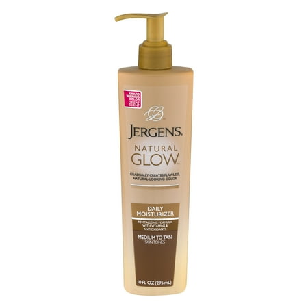 Jergens Natural Glow Medium to Tan Skin Tones Daily Moisturizer 10 fl. oz. Pump