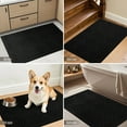 thumbnail image 6 of Front Doormat Non Slip Outdoor Mat 17"x29", Dirt Trapper TPE Welcome Mats Outdoor Indoor Rug, Durable Easy Clean Low Profile Doormat for Garage Entryway Patio High Traffic Areas,Black, 6 of 11