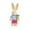 B, variant on 14Inch Sisal Easter Bunny Figurine with Carrot & Basket, Hand-Woven Straw Rabbit Tabletop Decoration for Spring Home Decor, Easter Party Centerpiece & s Gift