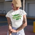 thumbnail image 2 of Saint Patrick's Day with Shamrock Leaves, Wavy Text, Heather Grey T-Shirt, Large, 2 of 5